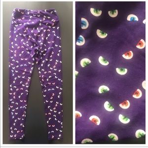 OS LLR Lularoe Halloween leggings one size eyeball